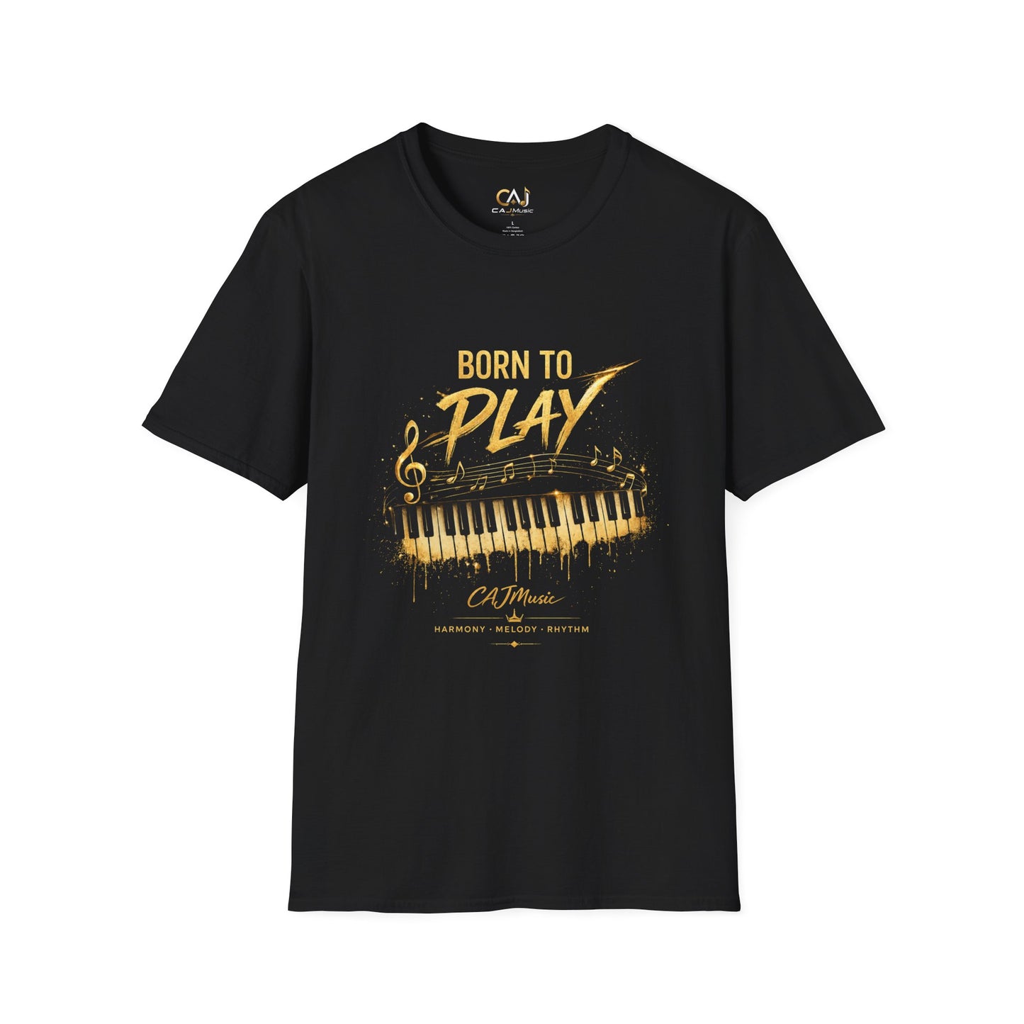 Born to Play Piano T-Shirt —CAJMusic