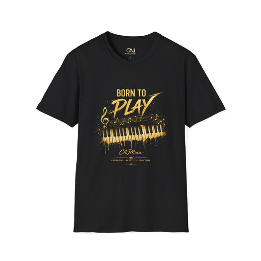 Born to Play Piano T-Shirt —CAJMusic