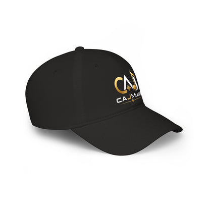 CAJ Music  Cap — Black Low-Profile Musician Hat