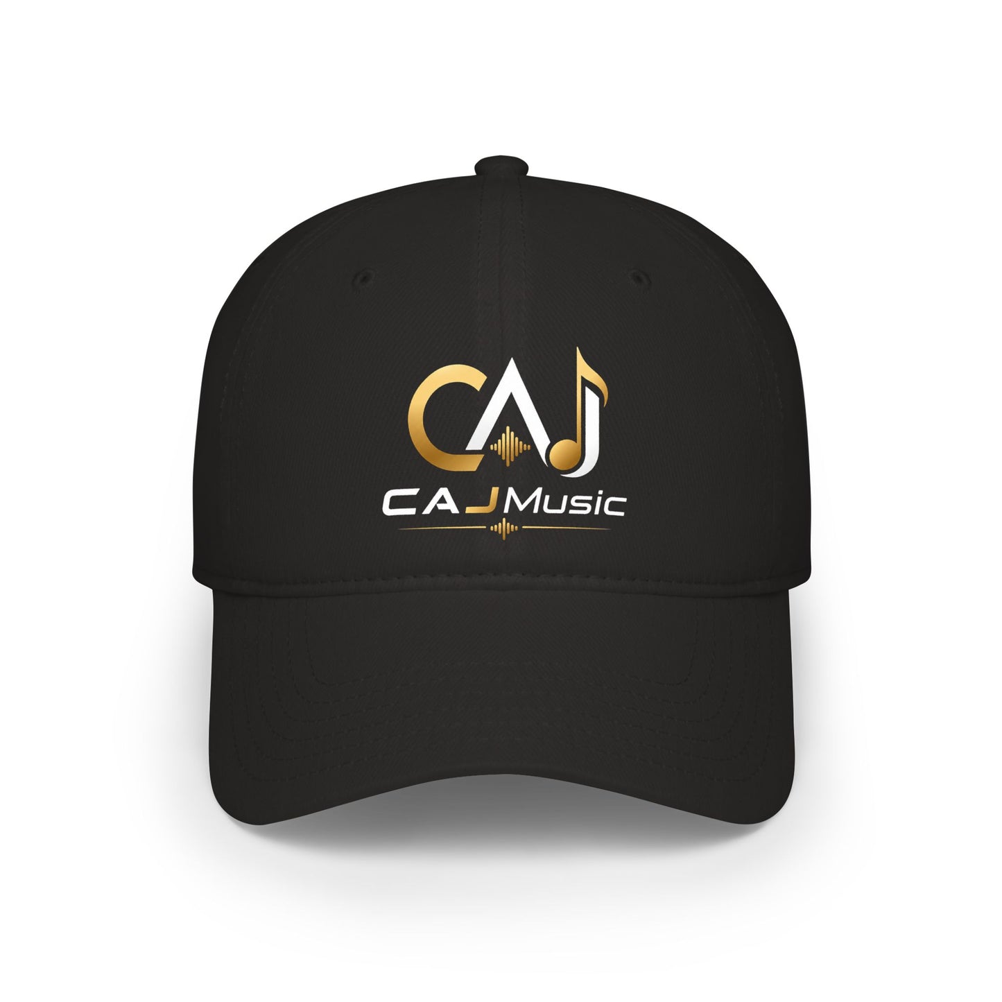 CAJ Music  Cap — Black Low-Profile Musician Hat