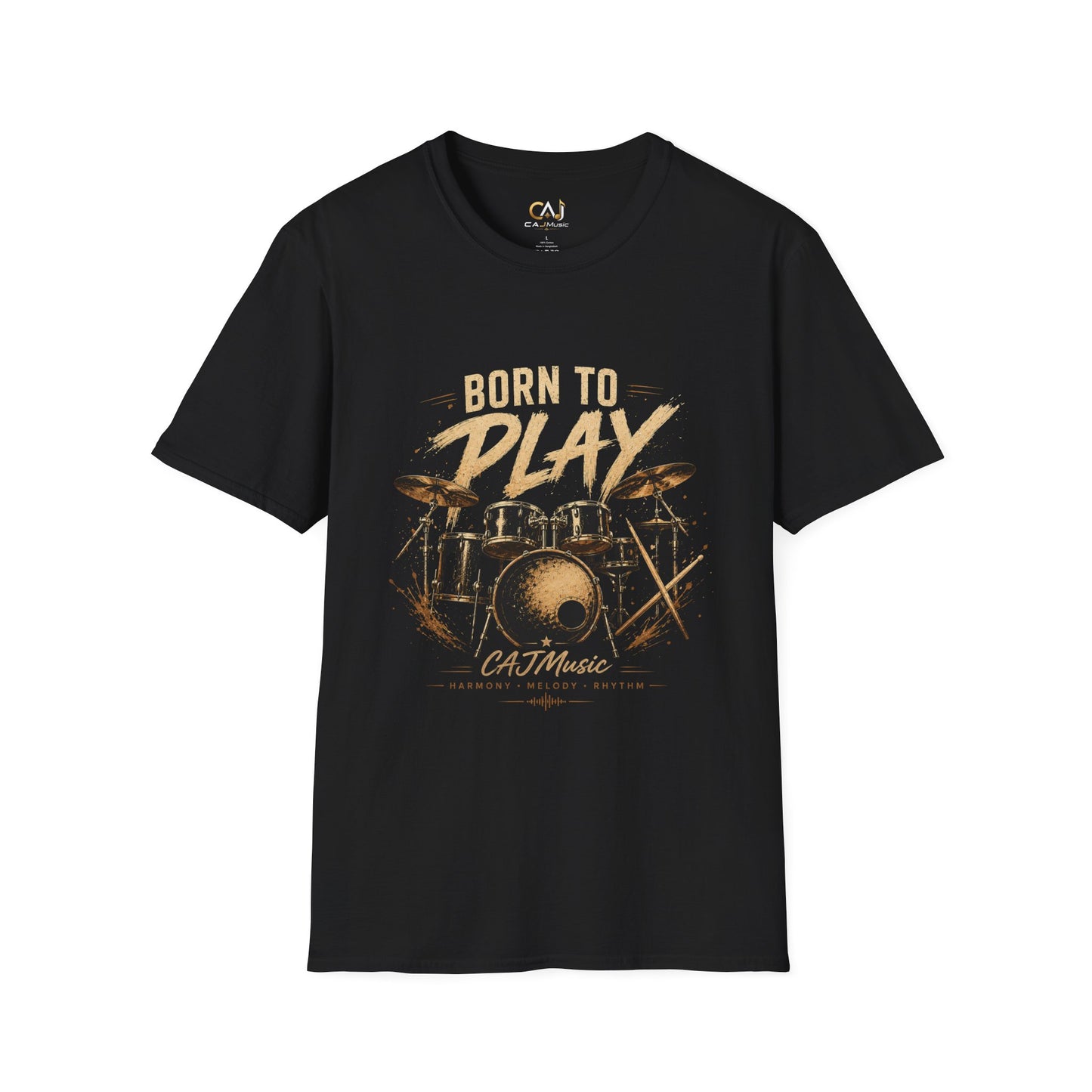 Born to Play Drum T-Shirt —CAJMusic