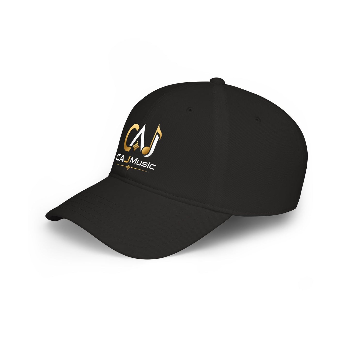 CAJ Music  Cap — Black Low-Profile Musician Hat