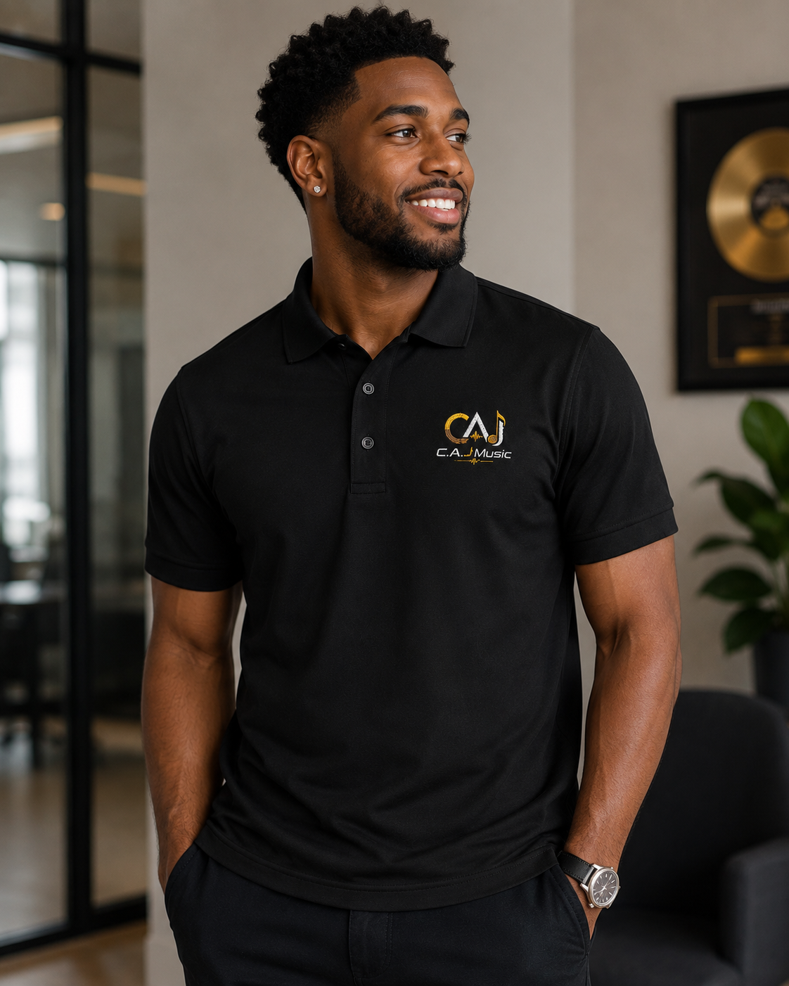 CAJMUSIC-Unisex Polo Shirt