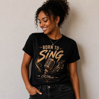 Born to Play Sing T-Shirt —CAJMusic
