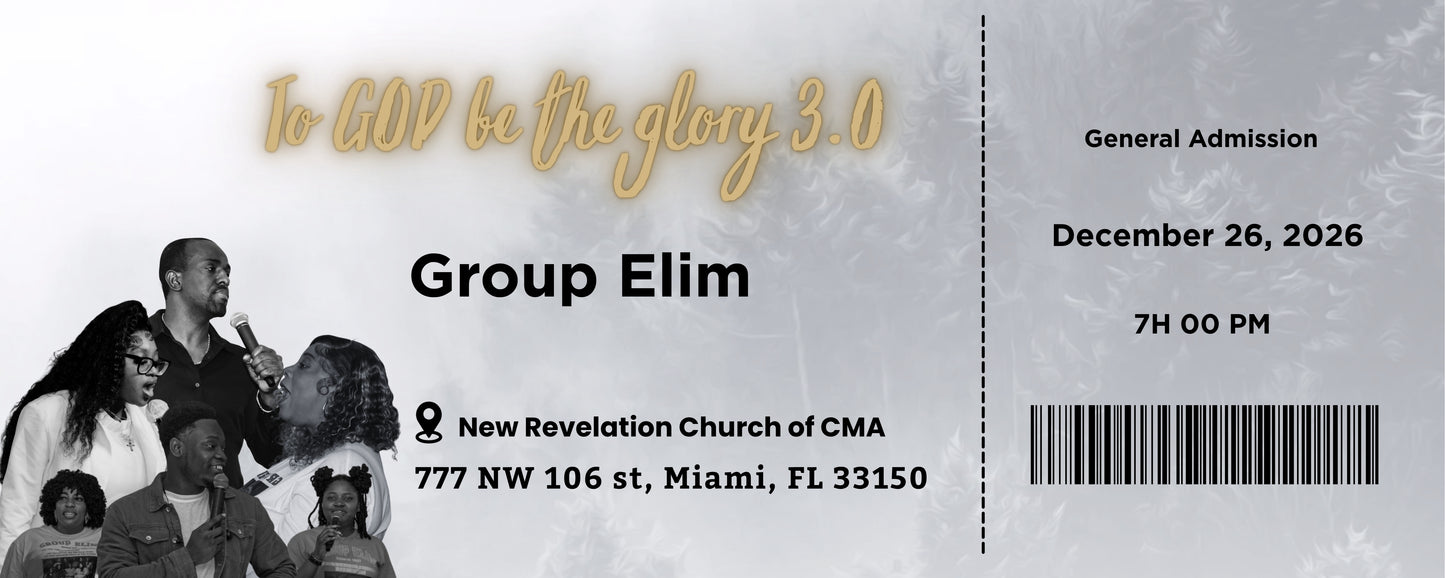 To GOD be the glory 3.0