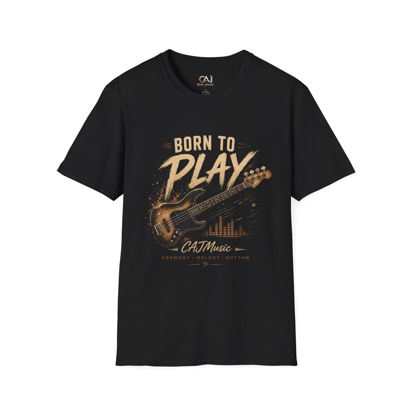 Born to Play Guitar Bass T-Shirt —CAJMusic